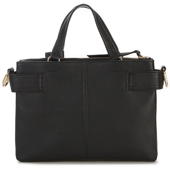 Vince Camuto | Bags | Vince Camuto Black Leather Satchel Purse Nwt ...